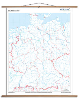 Deutschland stumm - mapa ścienna w języku niemieckim