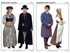 Polskie stroje ludowe - komplet 10 plansz dydaktycznych