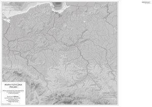 Mapa konturowa Polski
